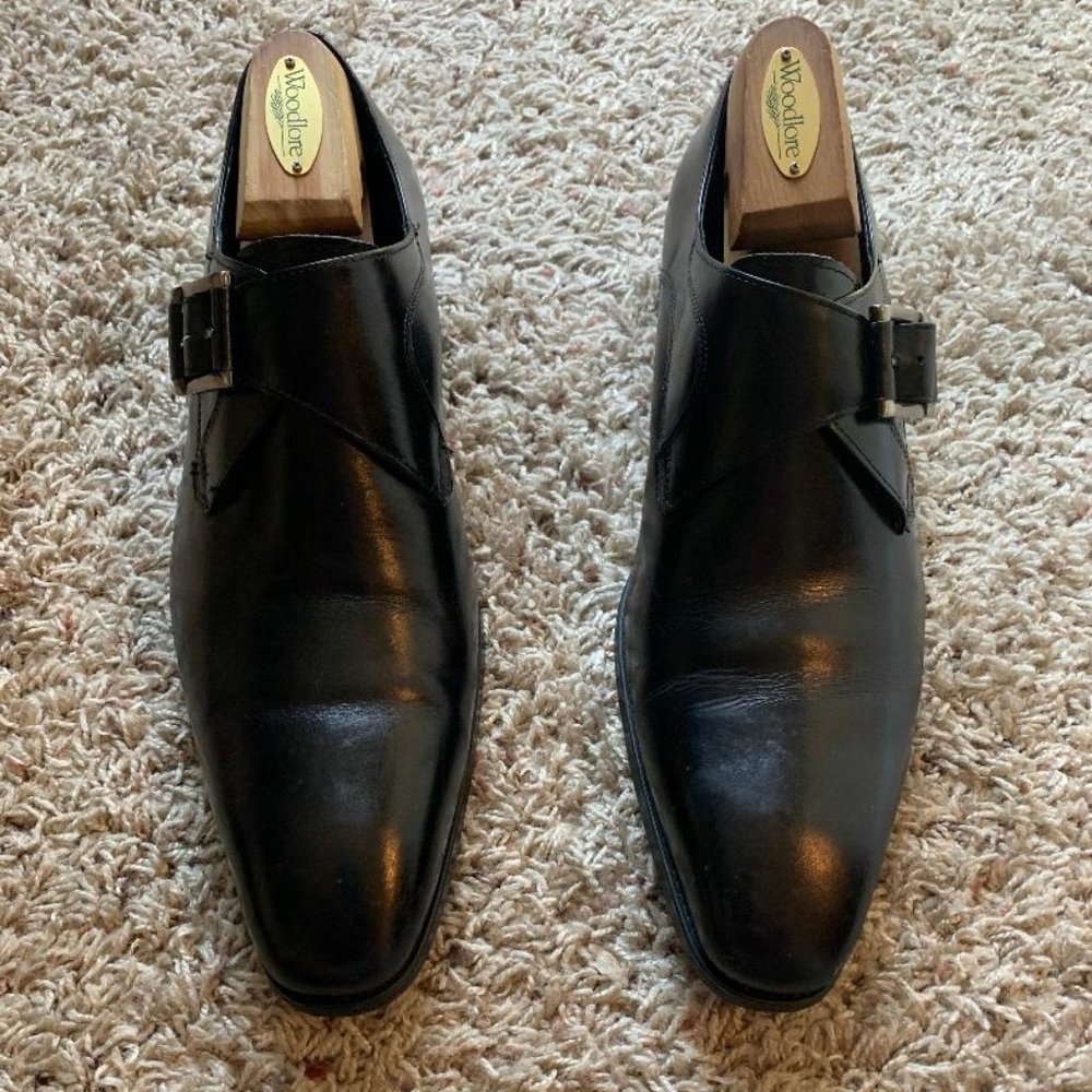 Mens Carrucci monk strap shoes